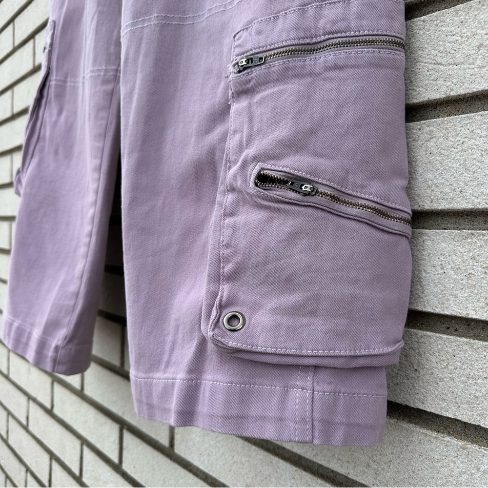 BDG Dropped Cargo Pants Lavender Wide Leg Utility Y2K 31 Urban Outfitters Skater - Picture 3 of 11